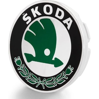 Škoda Auto Středová krytka hliníkových kol ŠKODA, originál, staré logo – Hledejceny.cz