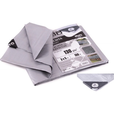 MasiPro Plachta 130g ŠEDÁ 3 x 5 m 102272