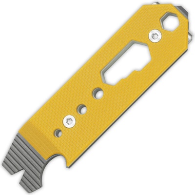 Kizer Pac-Bar Stonewashed Ti&G10 handle - Yellow T122A1