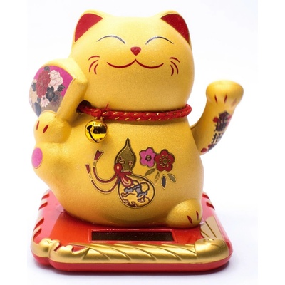 Milujeme Kameny Maneki neko - mávající kočička Solar - Feng shui O