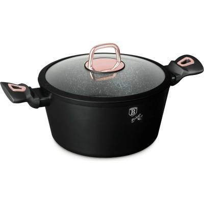 Pro-Tech shop Kastrol s poklicí a mramorovým povrchem Black Rose 24cm 55999