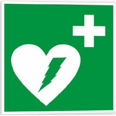 Traiva s.r.o Defibrilátor Verze: Samolepka 150 x 150 mm tl. 0.1 mm - Kód: 02233