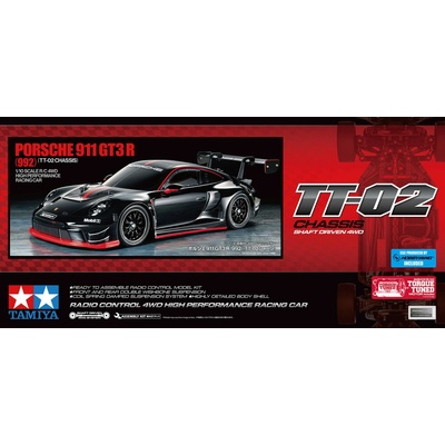 Tamiya 58745 TT 02 Porsche 911 GT3 R 992 1:10