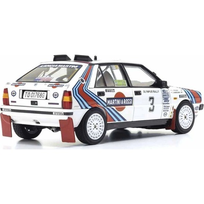 Kyosho Lancia Delta HF 4WD Olympus Rally 1987 Martini Rossi Nr.3 1:18