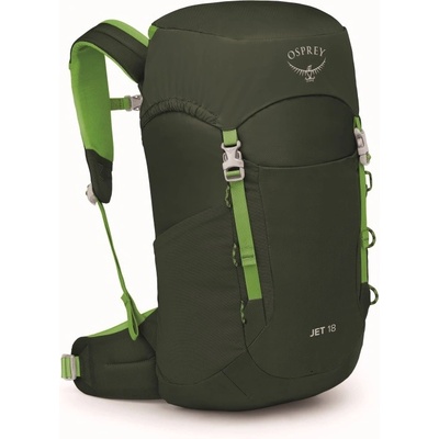 Dětský batoh Osprey Jet 18 III green canopy/limeline green