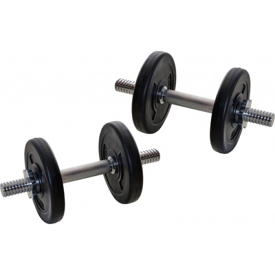 FitnessLine Jednoruční nakládací činkový set kotouče s cementovou náplní 2 x 5 kg