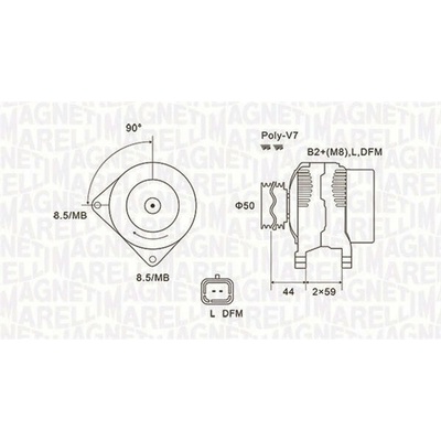 generátor MAGNETI MARELLI 063731827010