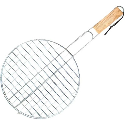 mřížka opékací kulatá pr.30cm BBQ, dřev. rukojeť 0.55 Kg MTA MAXMIX Sklad14 368676