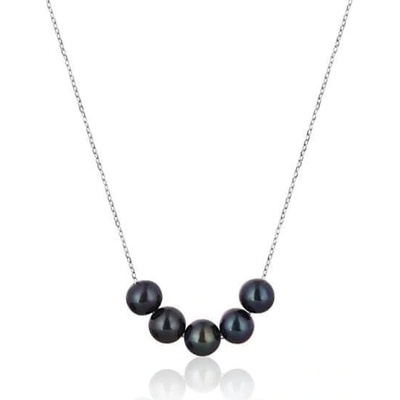 JwL Luxury Pearls Elegantný strieborný náhrdelník s pravými riečnymi perlami JL0783