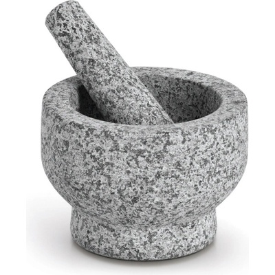 ZELLER Hmoždíř s tloučkem ze žuly, šedý průměr 14cm