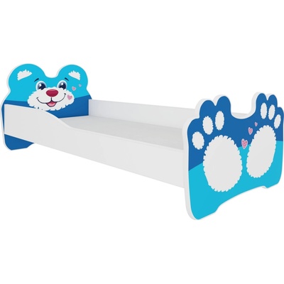ADRK Furniture Bear modrá s matrací