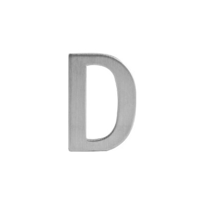 SO - BB - B993 - DOMOVÉ PÍSMENO "D" - 43 mm nalepovacie NEM - nerez matná | MP-KOVANIA.sk