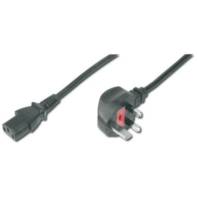 Digitus Napájecí kabel, zástrčka UK, úhlová 90 ° - C13 M / F, 1,8 m, H05VV-F3G 0,75qmm, pojistka 5A, - AK-440107-018-S – Hledejceny.cz