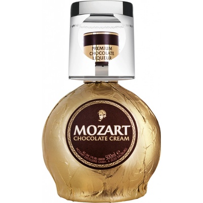 Mozart Chocolate Gold Cream 17% 0,5 l (dárkové balení 1 sklenice)