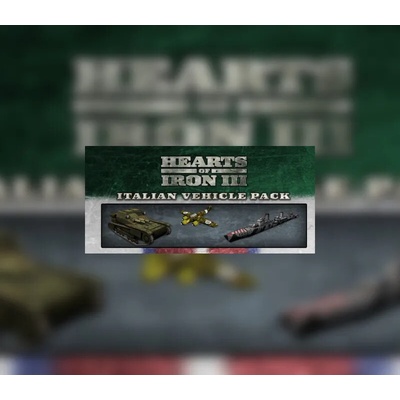 Hearts of Iron 3 Italian Vehicle Pack – Hledejceny.cz