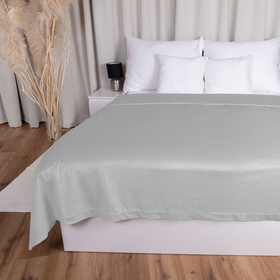 Biante Sametový přehoz na postel Velvet Premium SVP-027 Světle šedý 260x280 cm