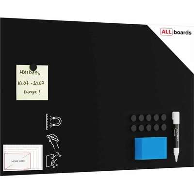 ALLboards Bezrámová magnetická kriedová tabuľa magnetický panel SLIMboard 60 x 40 cm NFCH60 x 40