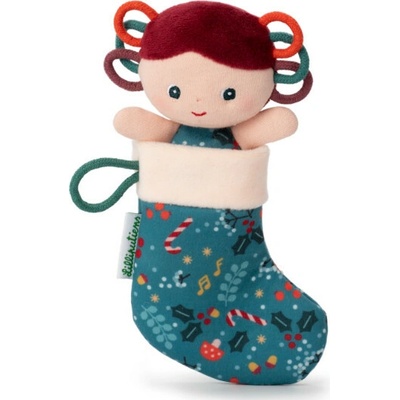 Lilliputiens vianočný škriatok s modrou pančuchou