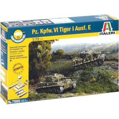 Italeri Fast Assembly tanky 7505 Pz.Kpfw.VI TIGER I Ausf.E 1:72