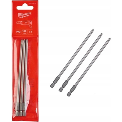 Milwaukee dlhé PH2x148mm 15 cm 3 kusy 4932459393