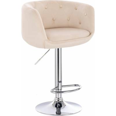 LuxuryForm Design Montana Velur na striebornom tanieri / krémová