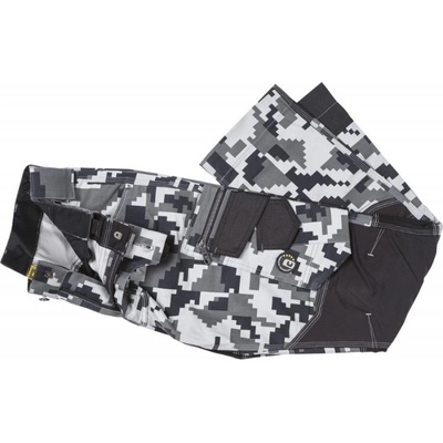 Cerva nohavice Neurum Camouflage do pasu maskáč Antracitová