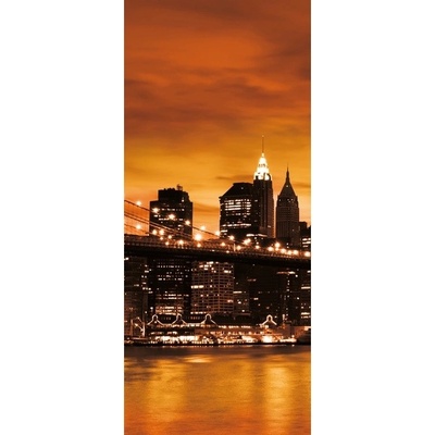 Preinterier DV0111 Fototapeta na stenu Oranžový New York vlies 91cm x 211cm