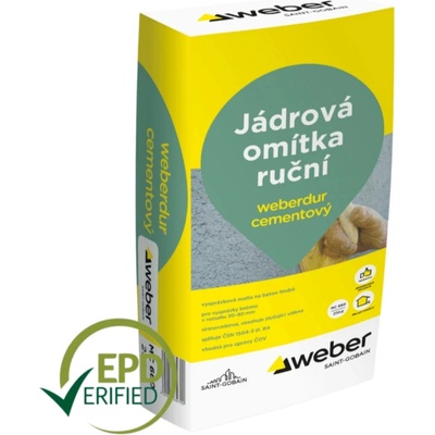 Weberdur cementový - vícevrstvá jádrová omítka - 25 kg balení 25 kg 1 ks