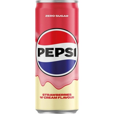 Pepsi Cream strawberries Zero sugar 0,25 l
