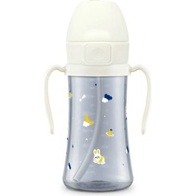 Grosmimi Ppsu tréningový pohárik so slamkou Baby Bunnyverse 300 ml