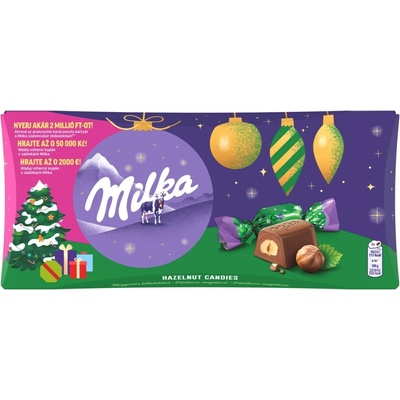 Milka Vianočné salóniky lieskový oriešok 255 g