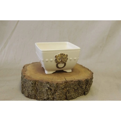 Yixing keramická miska Červená 13,5 x 13 x 5 x 8,7 cm