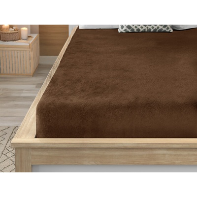 Textilomanie Plachta mikroplyš Soft tmavohnedá 90x200
