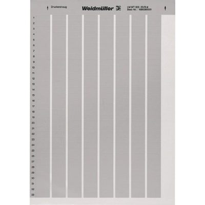 Značení zařízení Weidmüller LM MT300 20/8 SI (1686380001)