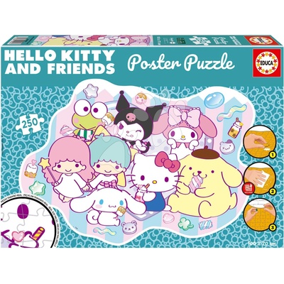 EDUCA Poster Hello Kitty a přátelé 250 dílků