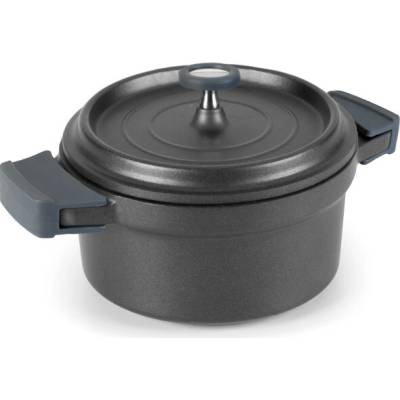 LACOR Cocottes 25929 – kulatý hrnec, 6,7 l, Ø 28 cm, černý