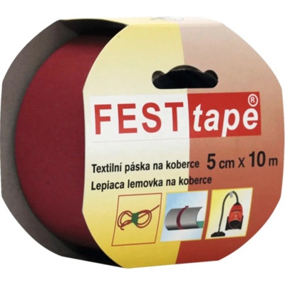 Festtape Lemovka kobercová páska 50 mm × 10 m červená