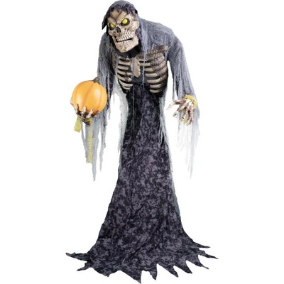 Dekorace obří pohyblivá kostra duch Halloween 210 cm – Hledejceny.cz