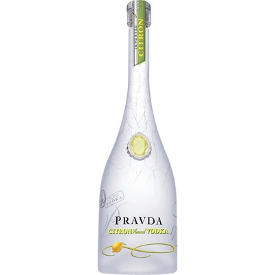 Pravda Vodka Citron 37,5% 0,7 l (holá láhev )