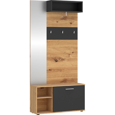 Predsieňová zostava Urbino dub artisan/sivý kosmos URBG03 Tiko