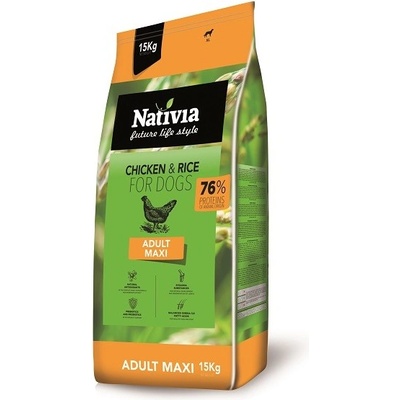Nativia Adult Maxi Chicken & Rice 2 x 15 kg