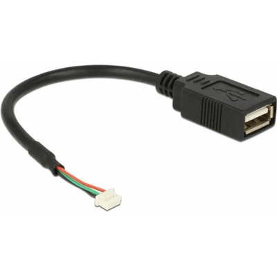 Delock 84834 USB 2.0 USB zásuvka na dosku, USB-A zásuvka 0.15m černý
