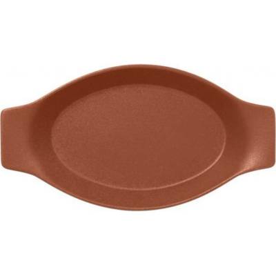 RAK Porcelain Neofusion Tanier oválny s rukoväťou 42 cl, hnedý