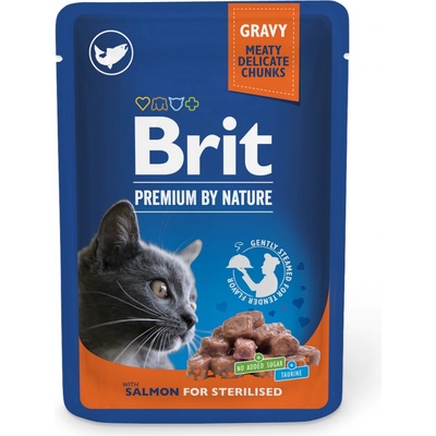 Brit Premium Cat Sterilised Salmon 100 g