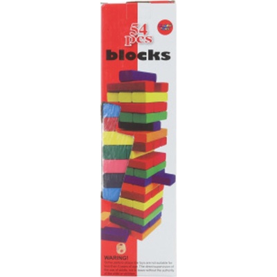 Lamps Drevená Jenga veža farebná
