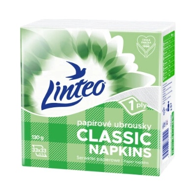 Linteo Obrúsky biele CLASSIC 1V 33x33 cm 130g 4053
