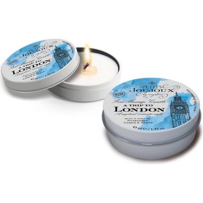 Petits JouJoux Massage Candle A trip to London Rhubarb & Cassis & Ambra 43ml