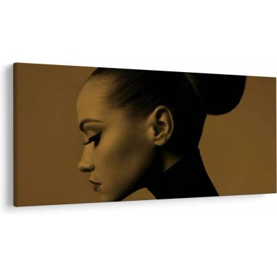 Obraz - Žena z profilu, jednodielne 200x100 cm