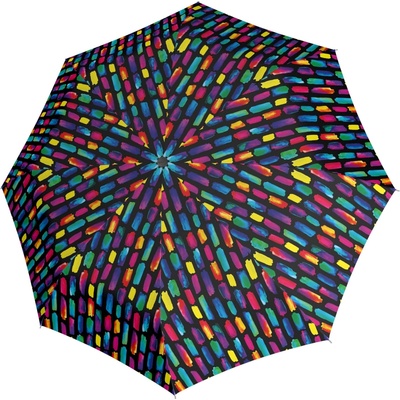 Knirps A.050 medium manual create black elegantný skladací dáždnik vícebarevný