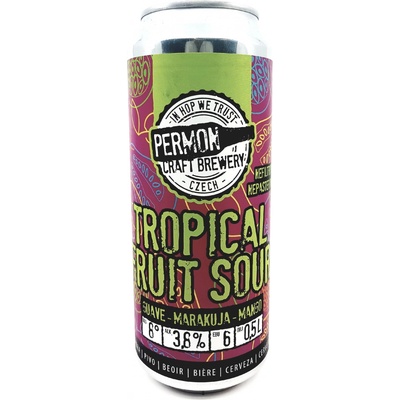 Permon Tropical Fruit 8° 0,5 l (plech)